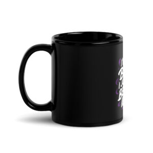 Black Glossy Mug with a Fun Quote